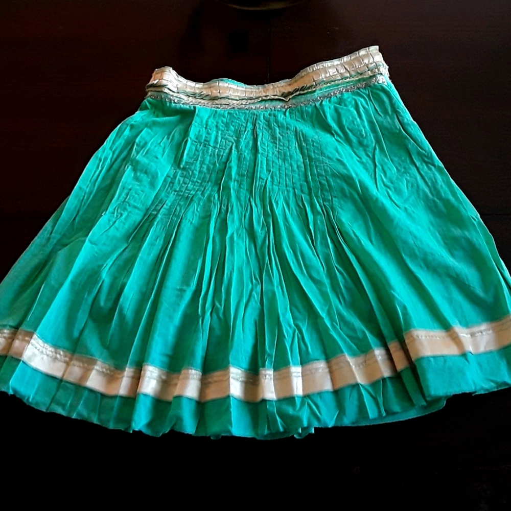 FOR THE REPUBLIC 《Green Pleated Skirt 》